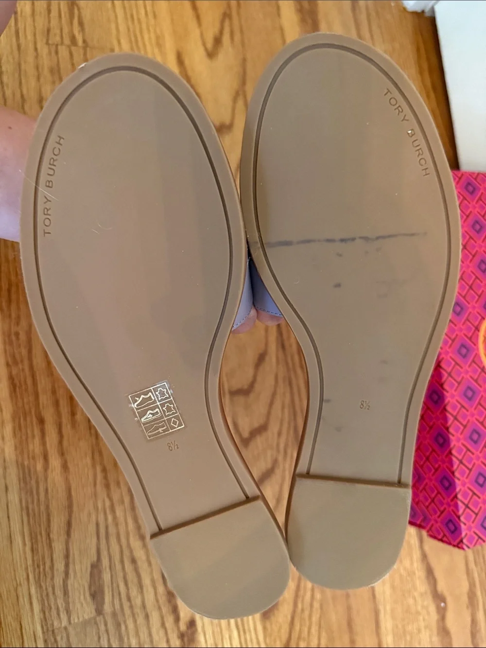 Tory Burch Lavender Slide Sandals